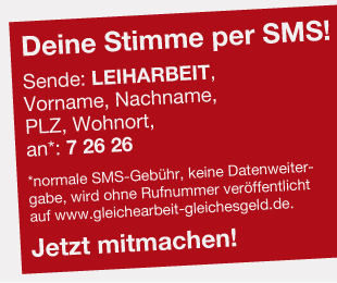 Banner Deine Stimmer per sms