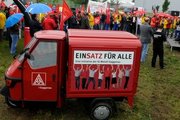 IG Metall Gaggenau - Proteste bei Kronospan