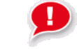 Ausrufezeichen in einer Sprechblase